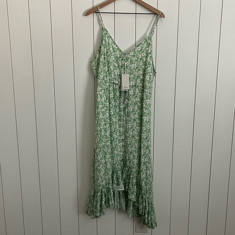 Rails Frida Midi Dress in Green Texture Floral - Picture 5 of 7